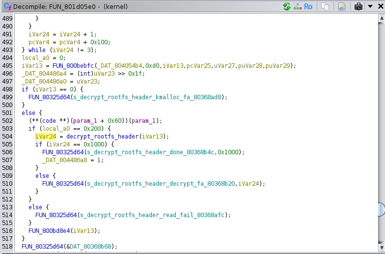"rootfs decrypt header